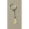 Barn Owl Enamel Keyring