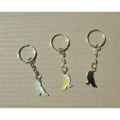 Barn Owl Enamel Keyring 3