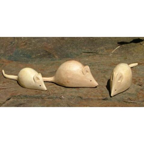 Barn Owl Trust Hand Made Wooden Mice 2