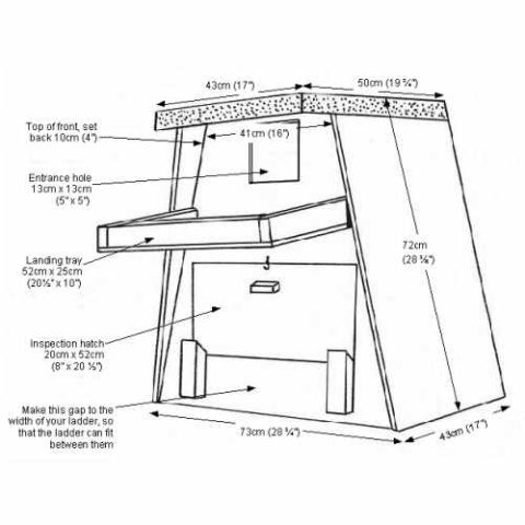 Barn Owl Trust Tree Box Drawing Plan