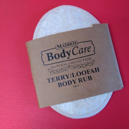 Terry loofah body rub