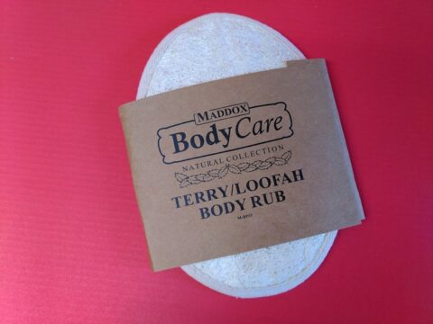 Terry loofah body rub