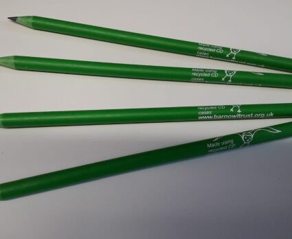 Green recycled pencils